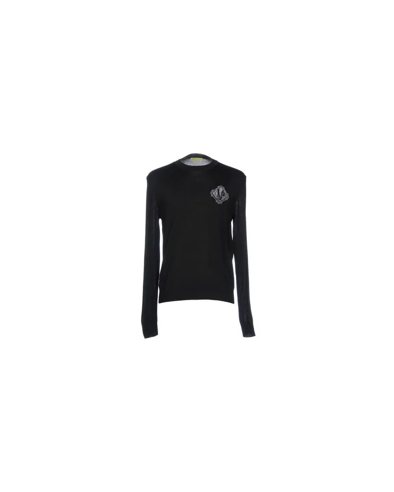 Versace Jeans STRICKWAREN - Pulloverauf YOOX.COM Schwarz