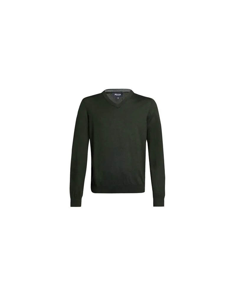 Façonnable STRICKWAREN - Pulloverauf YOOX.COM Dunkelgrün