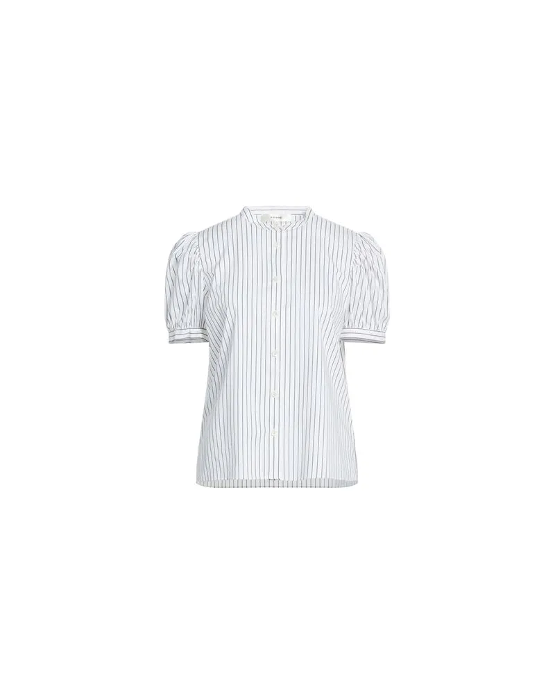 Frame Denim THE GATHERED TOP - TOPS - Hemdenauf YOOX.COM Weiß