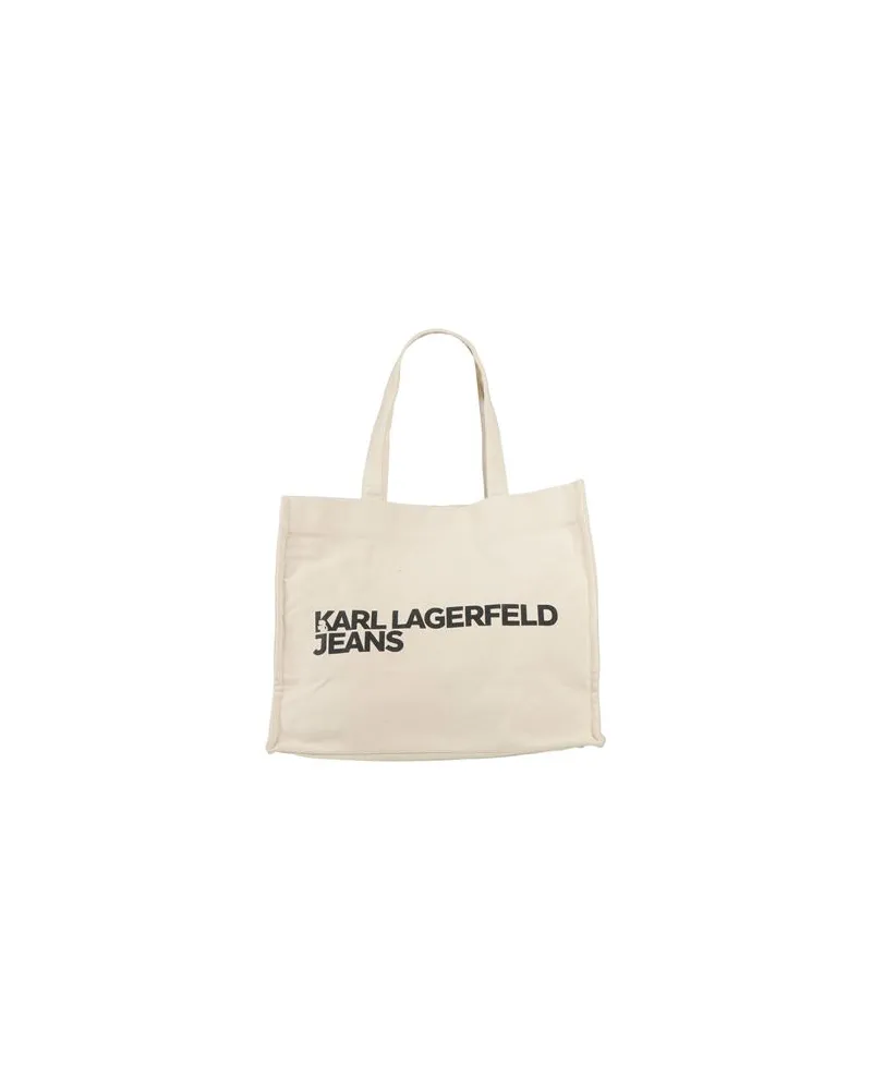 Karl Lagerfeld EW LOGO SHOPPER  - TASCHEN - Schultertaschenauf YOOX.COM Beige