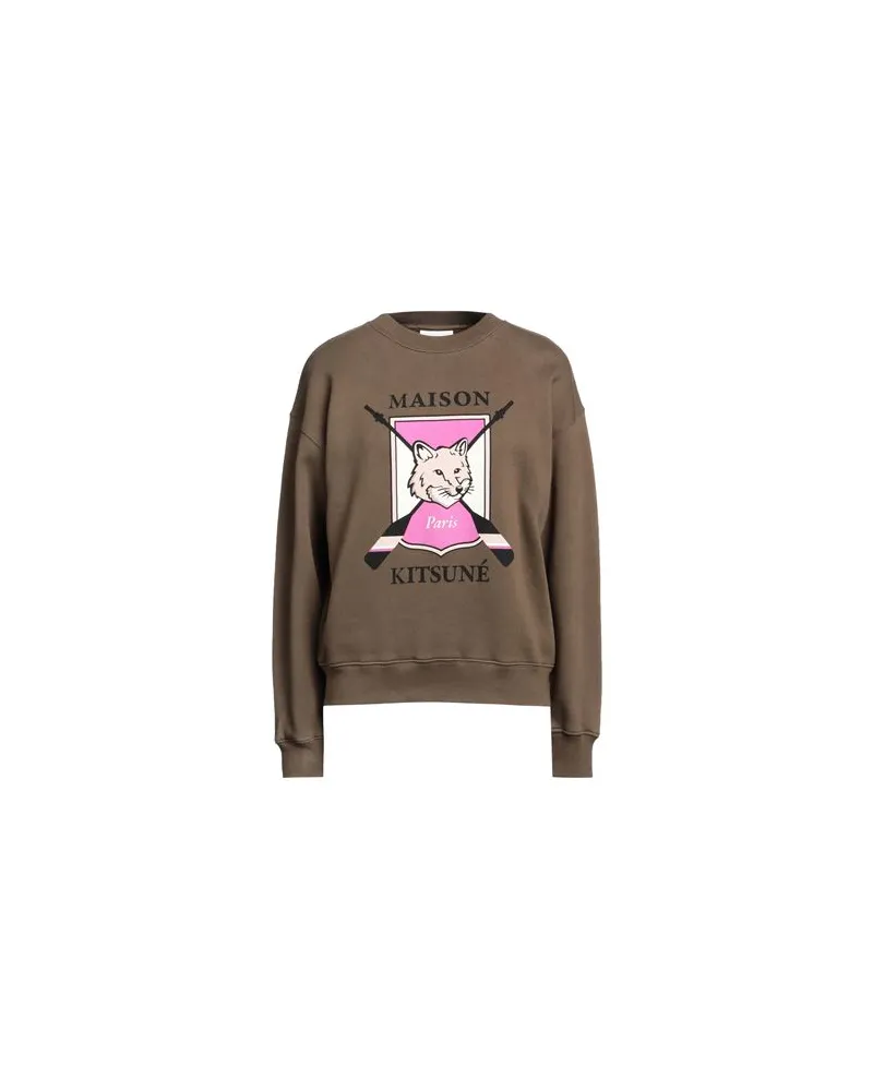 Kitsuné TOPS - Sweatshirtsauf YOOX.COM Militärgrün