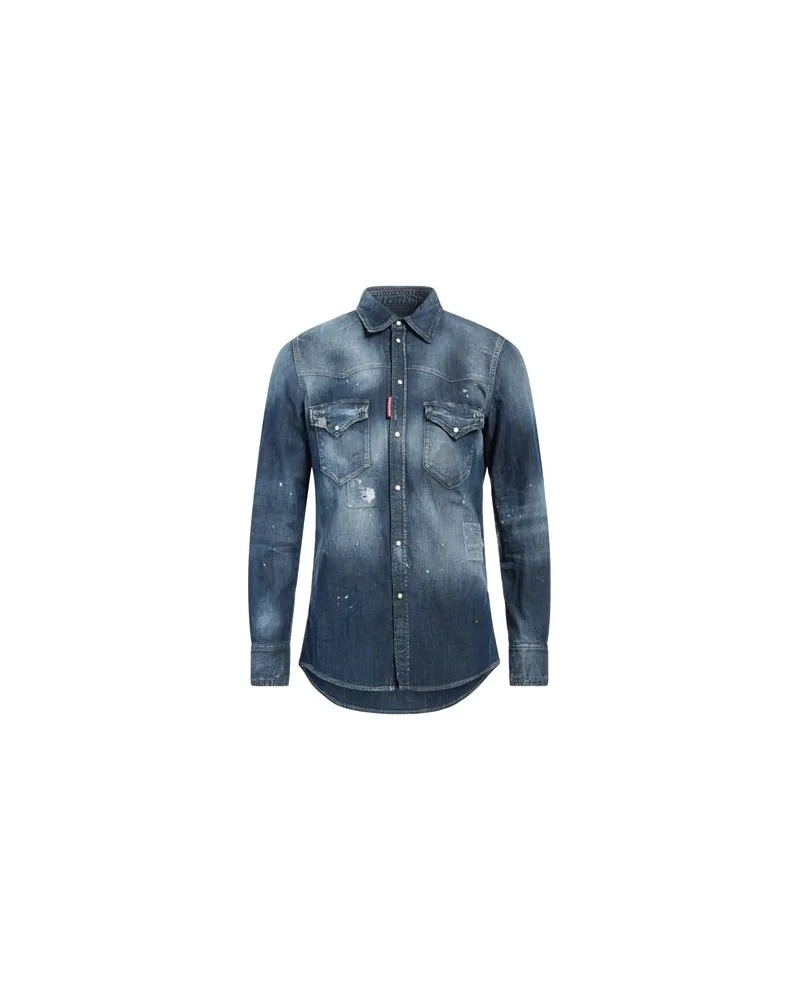 Dsquared2 TOPS - Jeanshemdenauf YOOX.COM Blau