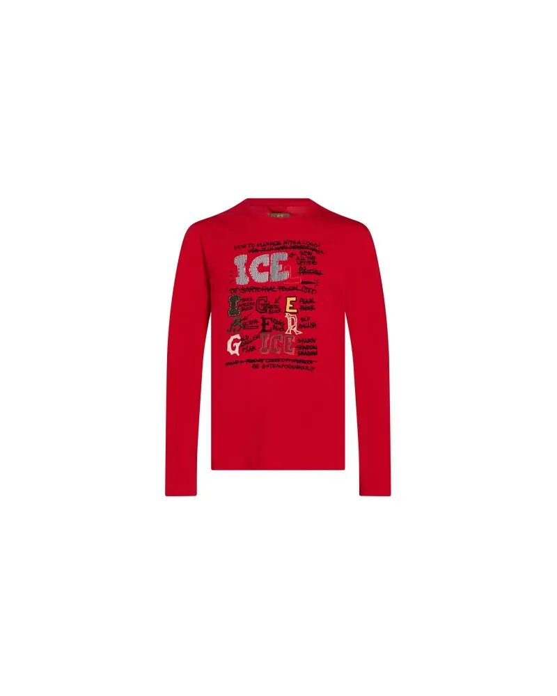 Iceberg TOPS - T-shirtsauf YOOX.COM Rot