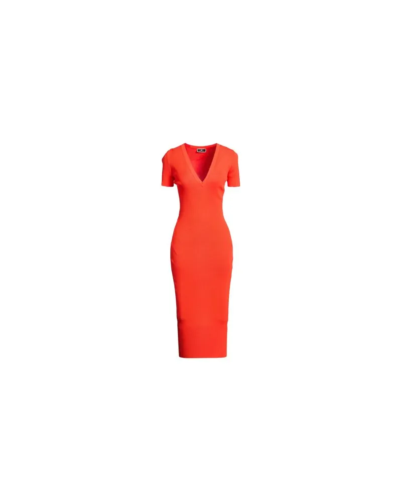 Elisabetta Franchi KLEIDER - Midi-Kleiderauf YOOX.COM Rot