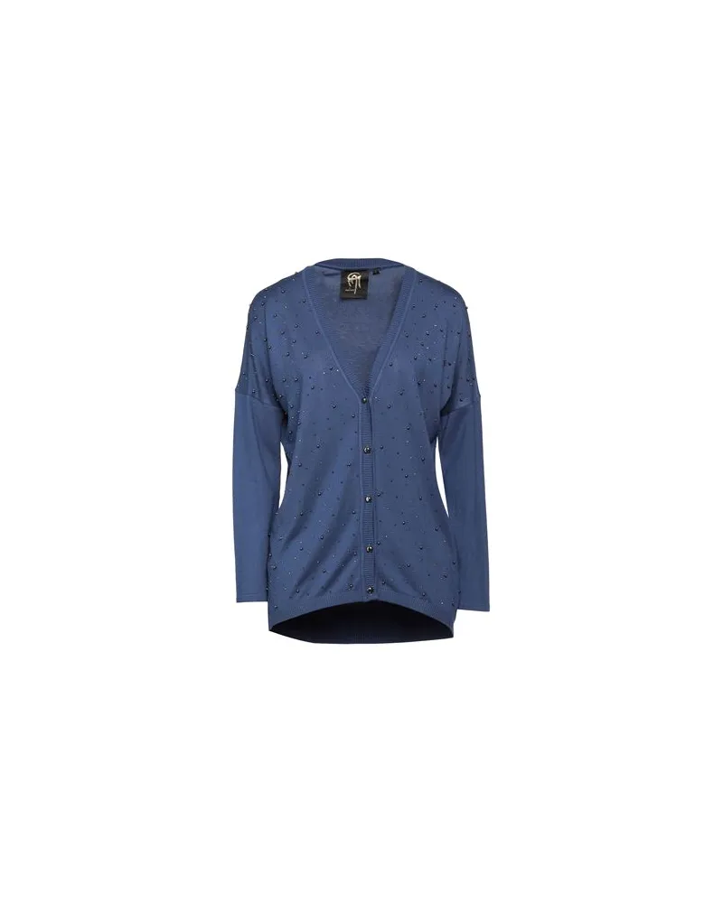 Gai Mattiolo STRICKWAREN - Strickjackenauf YOOX.COM Blau