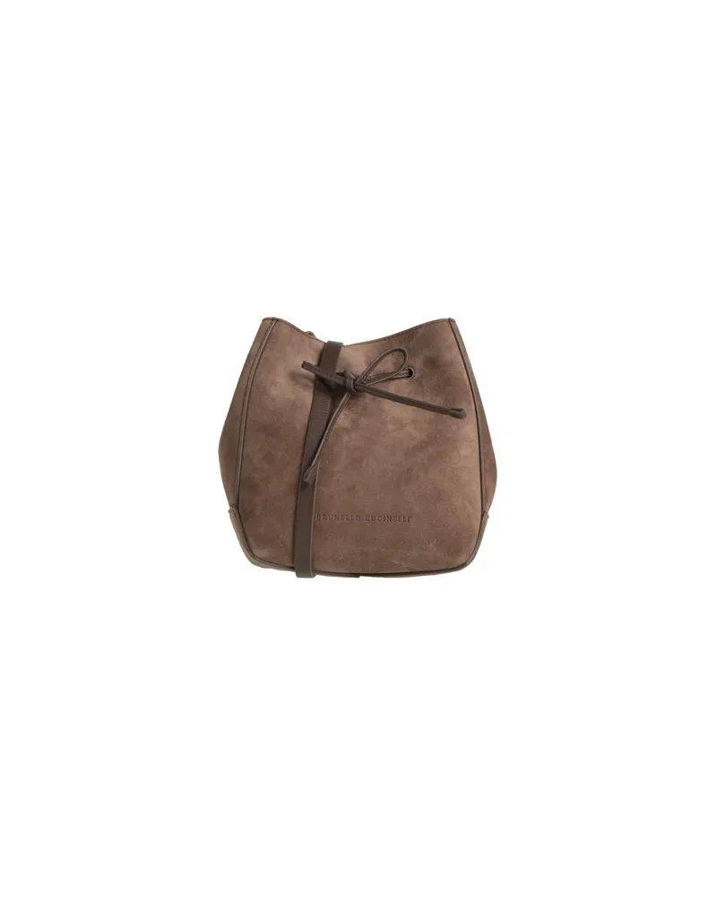 Brunello Cucinelli TASCHEN - Umhängetascheauf YOOX.COM Braun