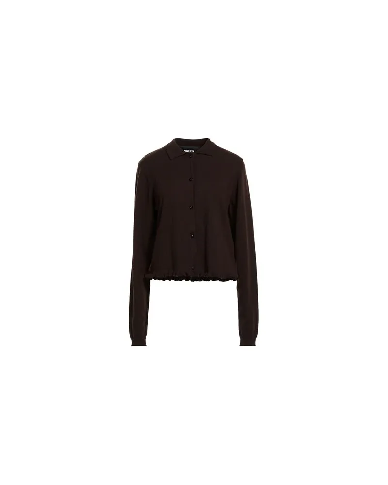 ROTATE Birger Christensen STRICKWAREN - Strickjackenauf YOOX.COM Braun