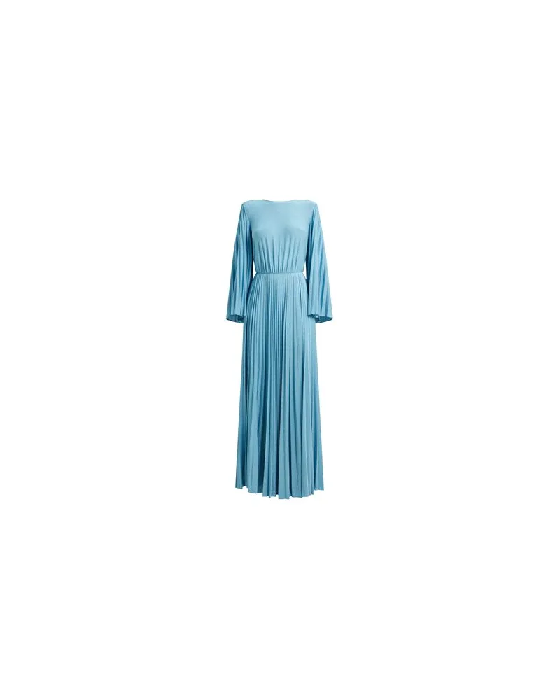 Elisabetta Franchi RED CARPET - KLEIDER - Maxi-Kleiderauf YOOX.COM Himmelblau