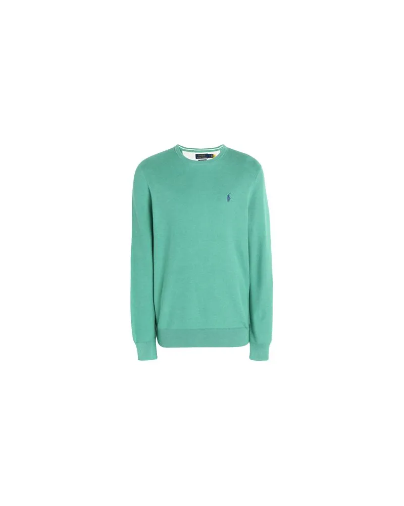 Ralph Lauren COTTON CREWNECK SWEATER - STRICKWAREN - Pulloverauf YOOX.COM Grün
