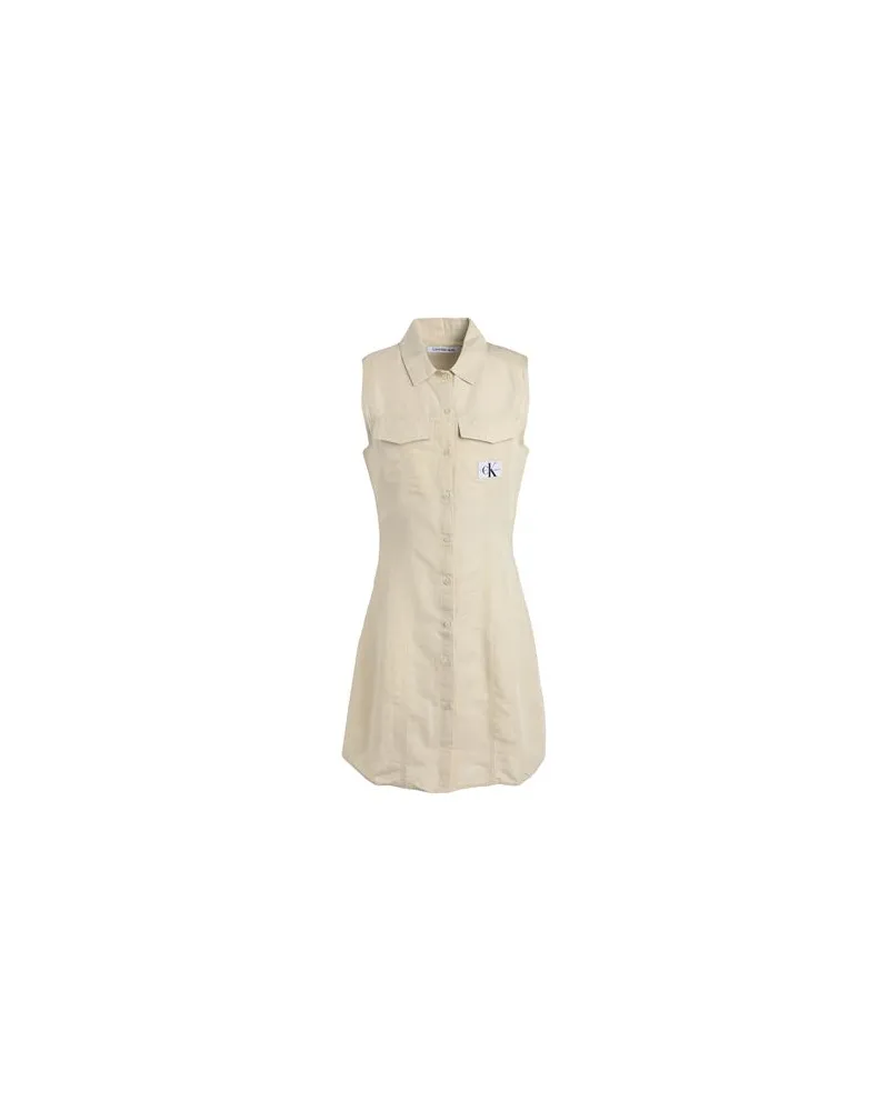 Calvin Klein KLEIDER - Mini-Kleiderauf YOOX.COM Salbeigrün