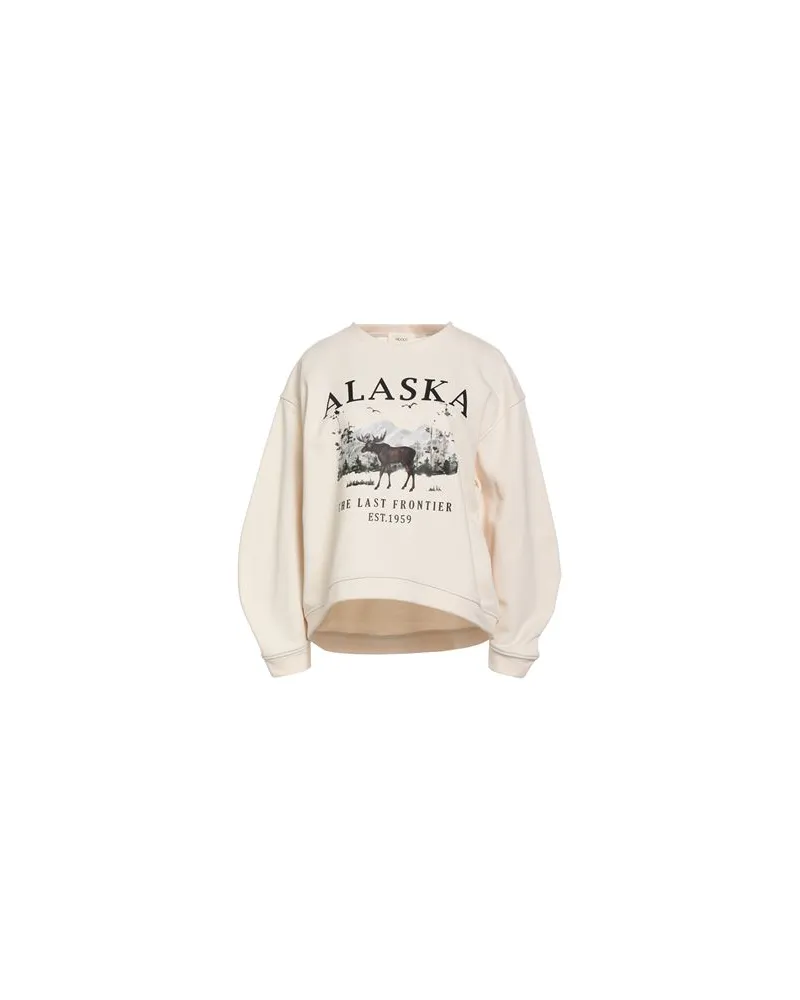 VICOLO TOPS - Sweatshirtsauf YOOX.COM Cremeweiß