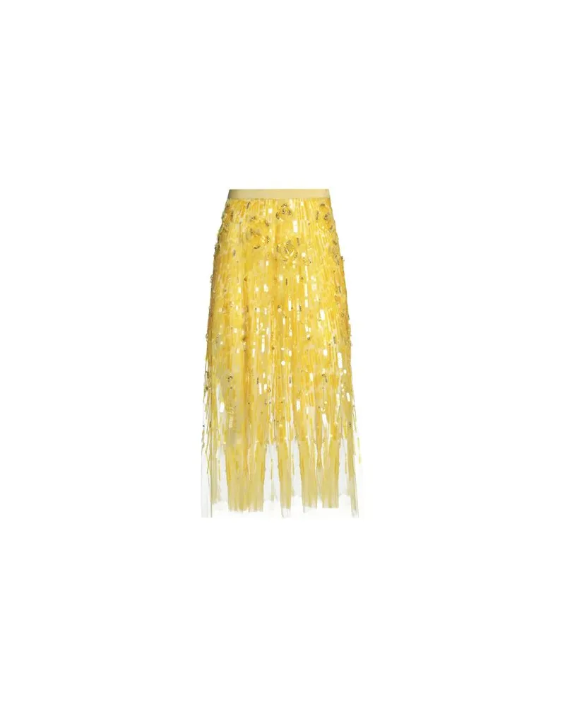 Elisabetta Franchi HOSEN & RÖCKE - Midi-Röckeauf YOOX.COM Gelb