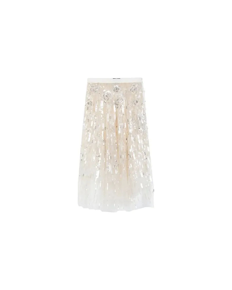 Elisabetta Franchi HOSEN & RÖCKE - Midi-Röckeauf YOOX.COM Elfenbein