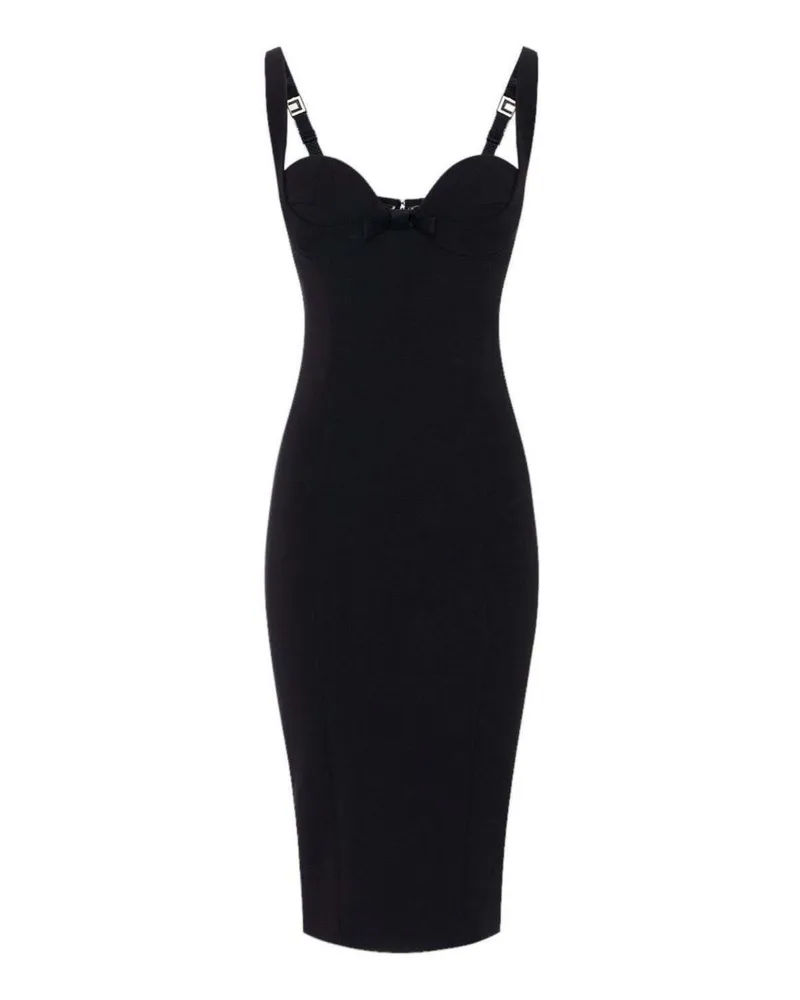 Elisabetta Franchi Midi-Kleid Schwarz