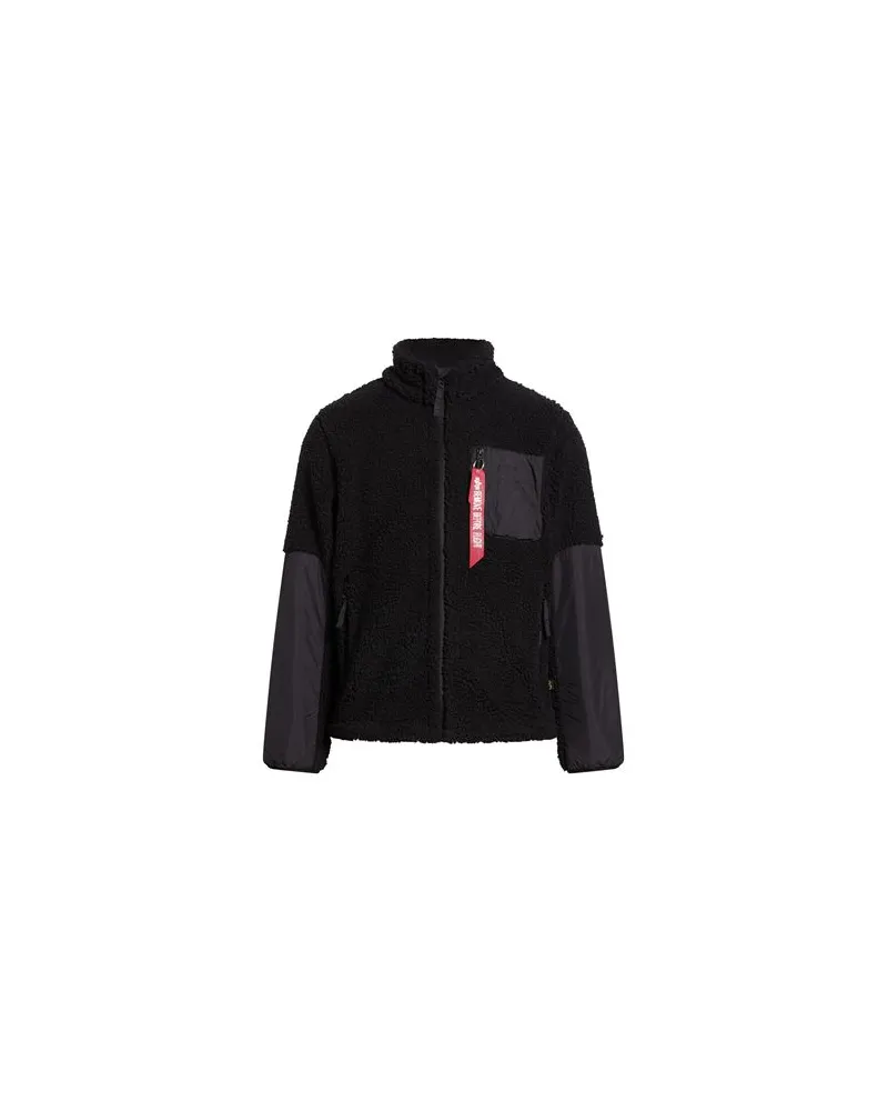 Alpha Industries JACKEN & MÄNTEL - Shearling- & Kunstfellauf YOOX.COM Schwarz