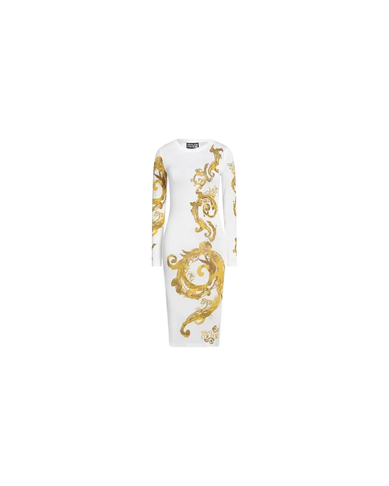 Versace Jeans KLEIDER - Midi-Kleiderauf YOOX.COM Weiß