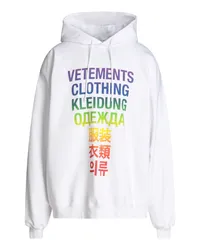 VETEMENTS Sweatshirt Weiß