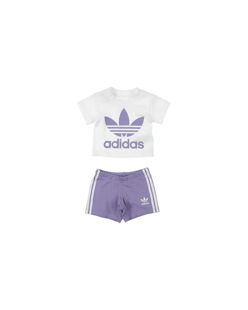 adidas Trefoil Shorts Tee Set  - NEUGEBORENE - Babykleidung-Setsauf YOOX.COM Weiß