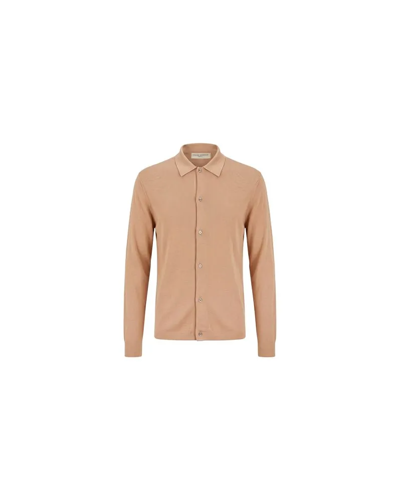 Officine Generale STRICKWAREN - Strickjackenauf YOOX.COM Sand
