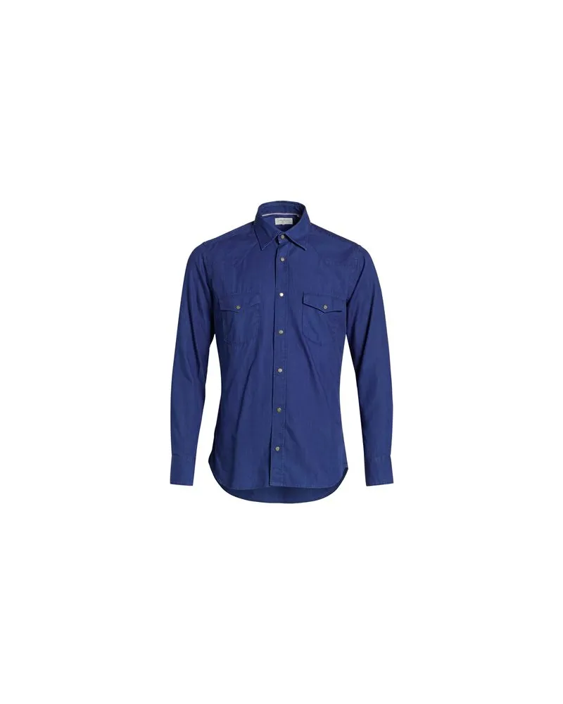 Tintoria Mattei TOPS - Jeanshemdenauf YOOX.COM Blau