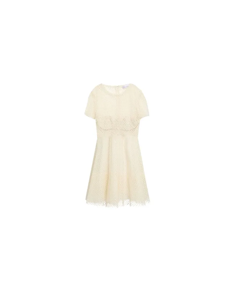RED Valentino KLEIDER - Mini-Kleiderauf YOOX.COM Cremeweiß