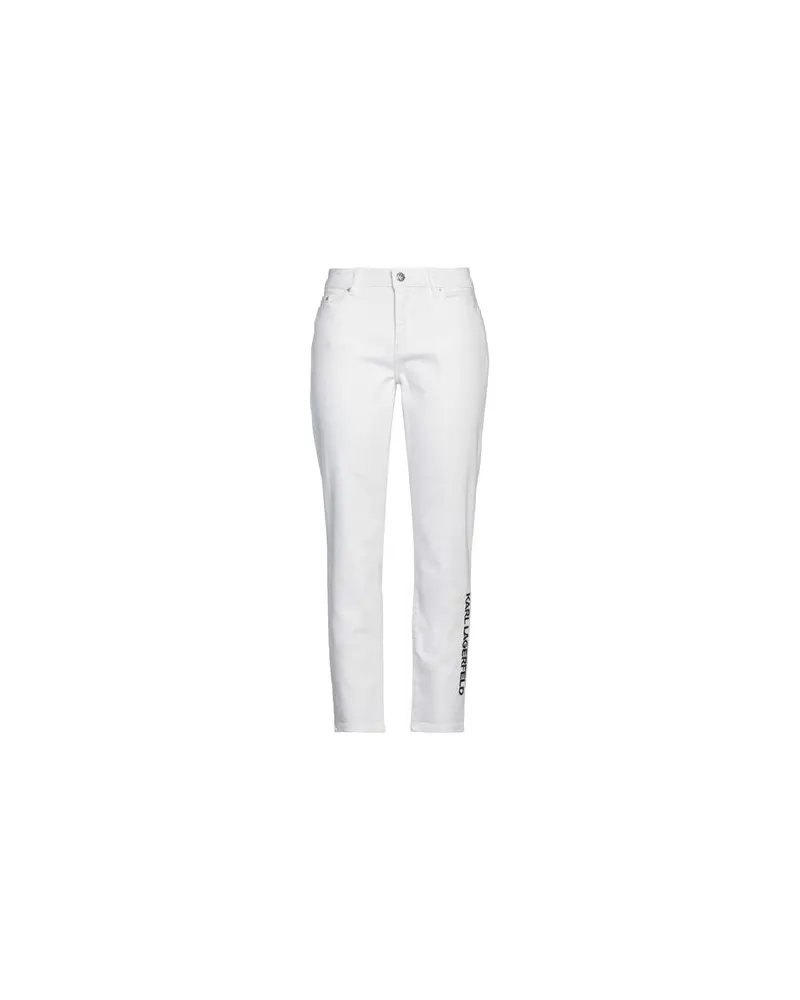 Karl Lagerfeld HOSEN & RÖCKE - Jeanshosenauf YOOX.COM Weiß
