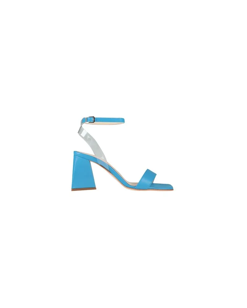 Luca Valentini SCHUHE - Sandalenauf YOOX.COM Azurblau