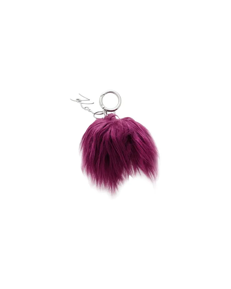 Karl Lagerfeld K/SIGNATURE FAUX FUR KEYCHAIN - Kleinlederwaren - Schlüsselanhängerauf YOOX.COM Malve