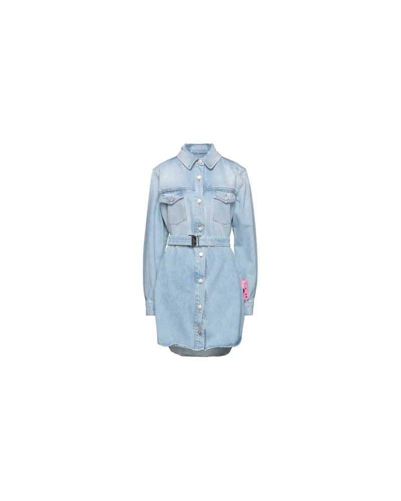 OFF-WHITE KLEIDER - Mini-Kleiderauf YOOX.COM Blau