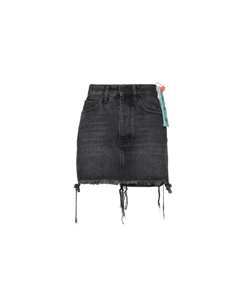 OFF-WHITE HOSEN & RÖCKE - Jeansröckeauf YOOX.COM Schwarz