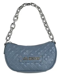 Moschino Handtaschen Taubenblau