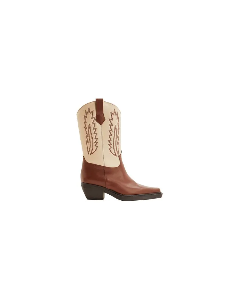8 by Yoox LEATHER QUILTED WESTERN ANKLE BOOT - SCHUHE - Stiefelauf YOOX.COM Lederfarben