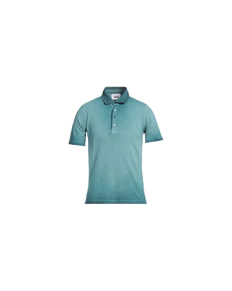Alpha Studio TOPS - Poloshirtsauf YOOX.COM Aquamarin