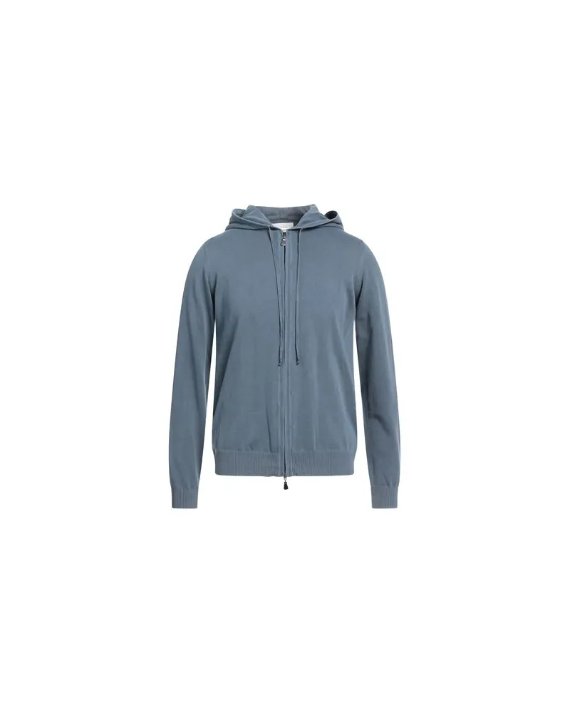 Alpha Studio STRICKWAREN - Strickjackenauf YOOX.COM Taubenblau