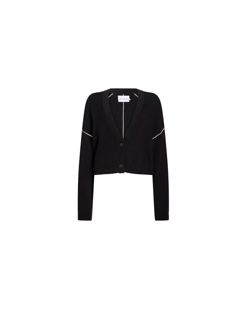 Calvin Klein STRICKWAREN - Strickjackenauf YOOX.COM Schwarz