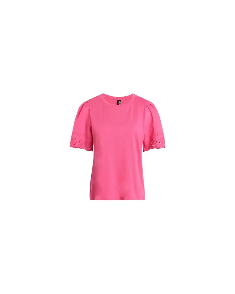 Vero Moda TOPS - T-shirtsauf YOOX.COM Fuchsia