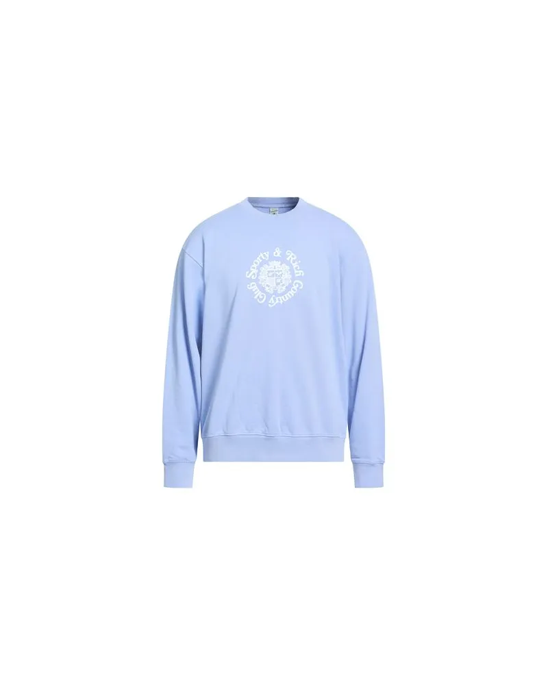 SPORTY & RICH TOPS - Sweatshirtsauf YOOX.COM Hellblau