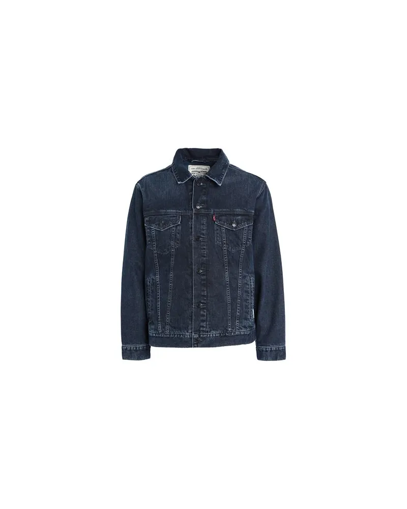Levi's WELLTHREAD RELAXED TRCKR DARK INDIGO - WORN IN  - JACKEN & MÄNTEL - Jeansjacken/Mäntelauf YOOX.COM Blau