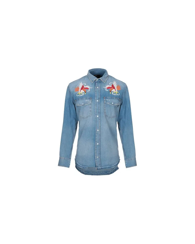 Diesel TOPS - Jeanshemdenauf YOOX.COM Blau