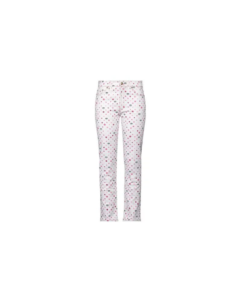 Chiara Ferragni HOSEN & RÖCKE - Jeanshosenauf YOOX.COM Weiß