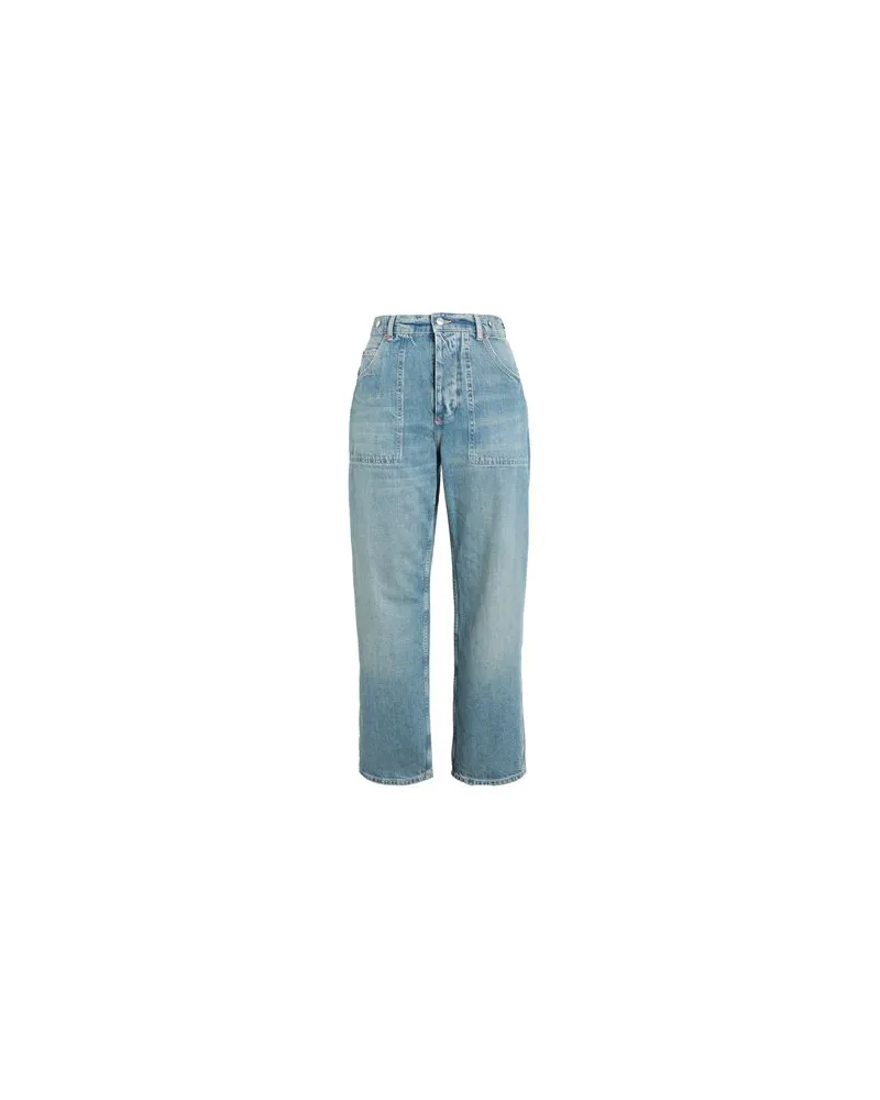 Topshop HOSEN & RÖCKE - Jeanshosenauf YOOX.COM Blau