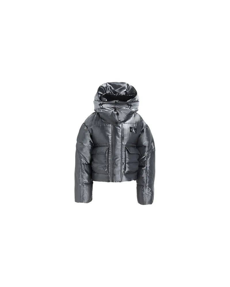 Calvin Klein JACKEN & MÄNTEL - Pufferjacken & Daunenjackenauf YOOX.COM Silber