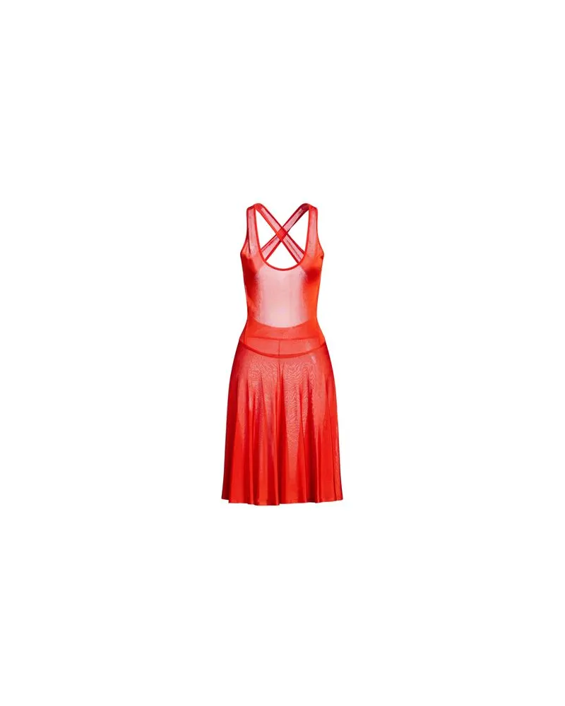 Alaïa KLEIDER - Midi-Kleiderauf YOOX.COM Tomatenrot