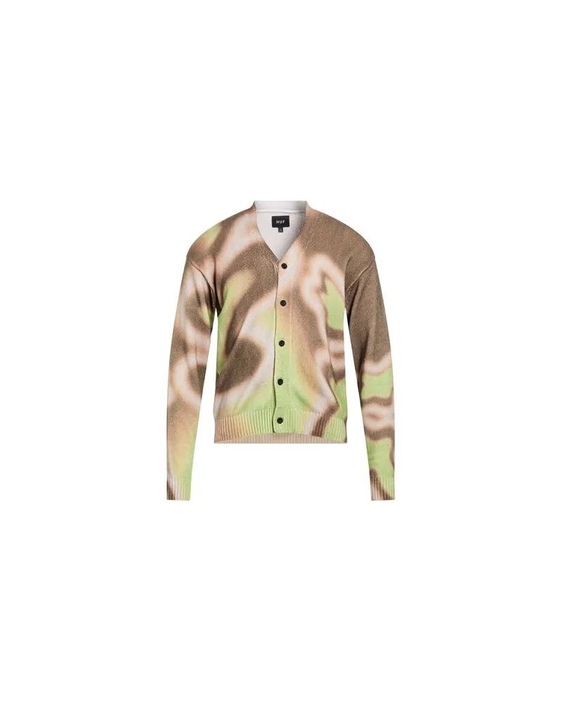 HUF STRICKWAREN - Strickjackenauf YOOX.COM Khaki
