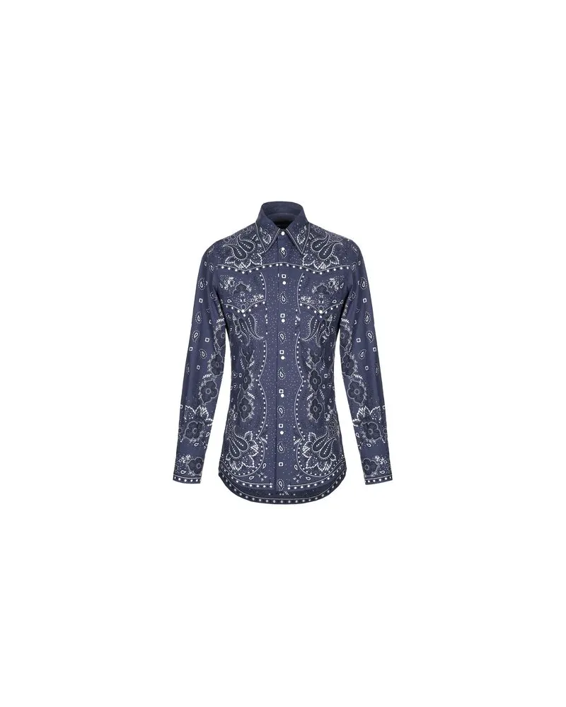 Dsquared2 TOPS - Hemdenauf YOOX.COM Blau