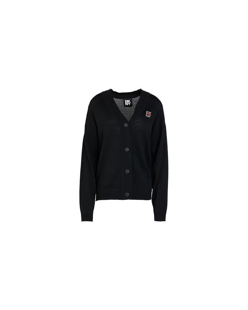DKNY STRICKWAREN - Strickjackenauf YOOX.COM Schwarz