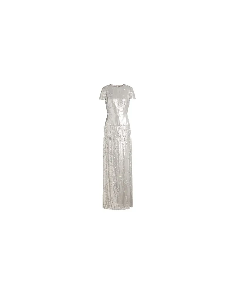Elisabetta Franchi KLEIDER - Maxi-Kleiderauf YOOX.COM Silber