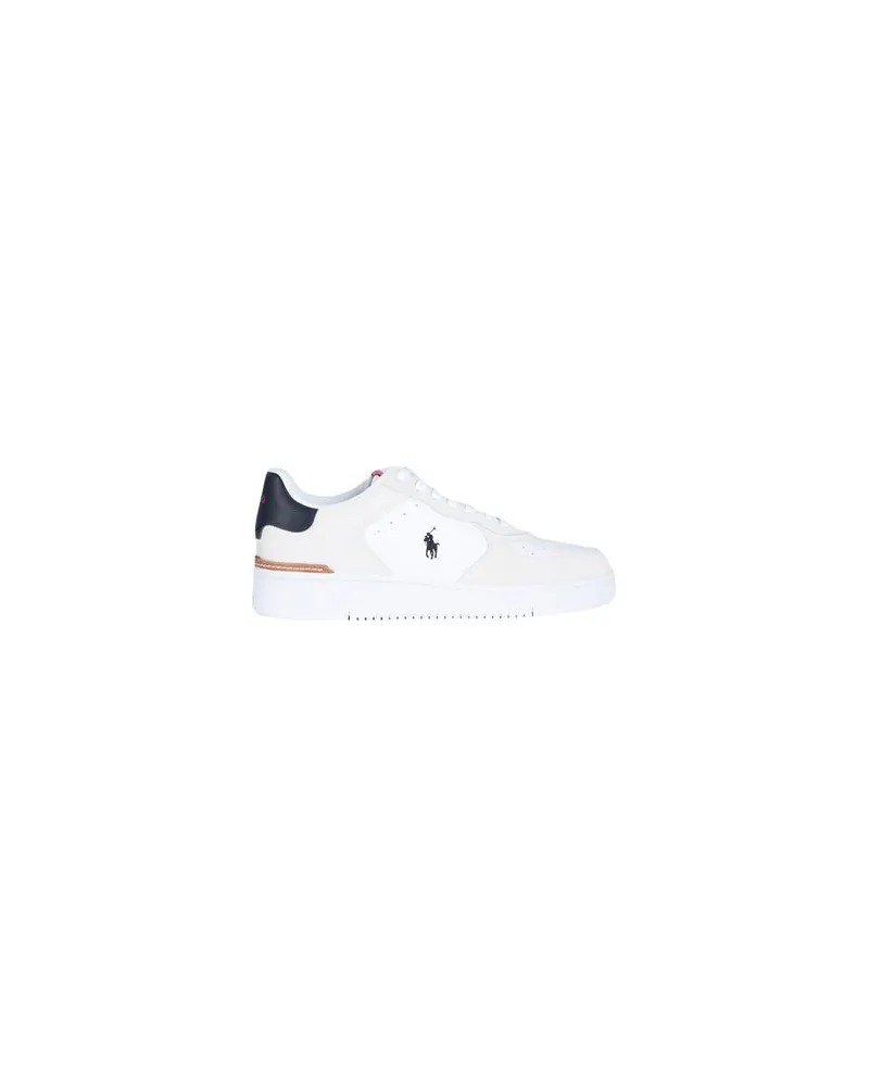 Ralph Lauren MASTERS COURT SUEDE-LEATHER SNEAKER  - SCHUHE - Sneakersauf YOOX.COM Weiß