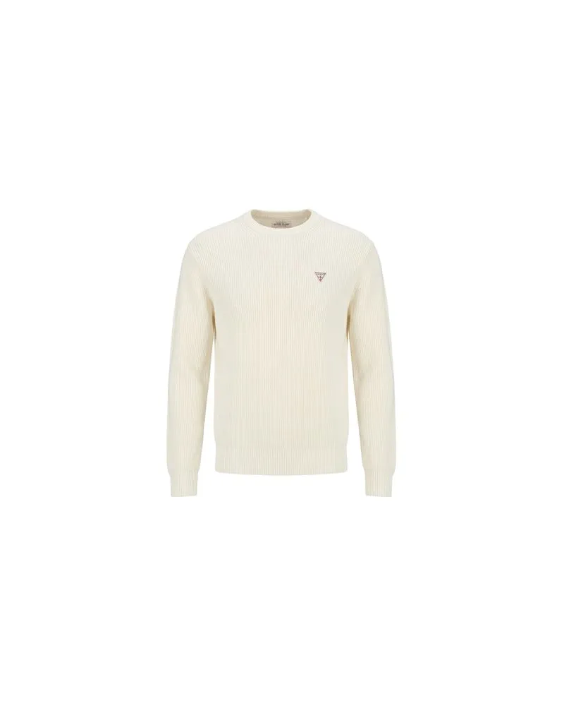 Guess STRICKWAREN - Pulloverauf YOOX.COM Cremeweiß