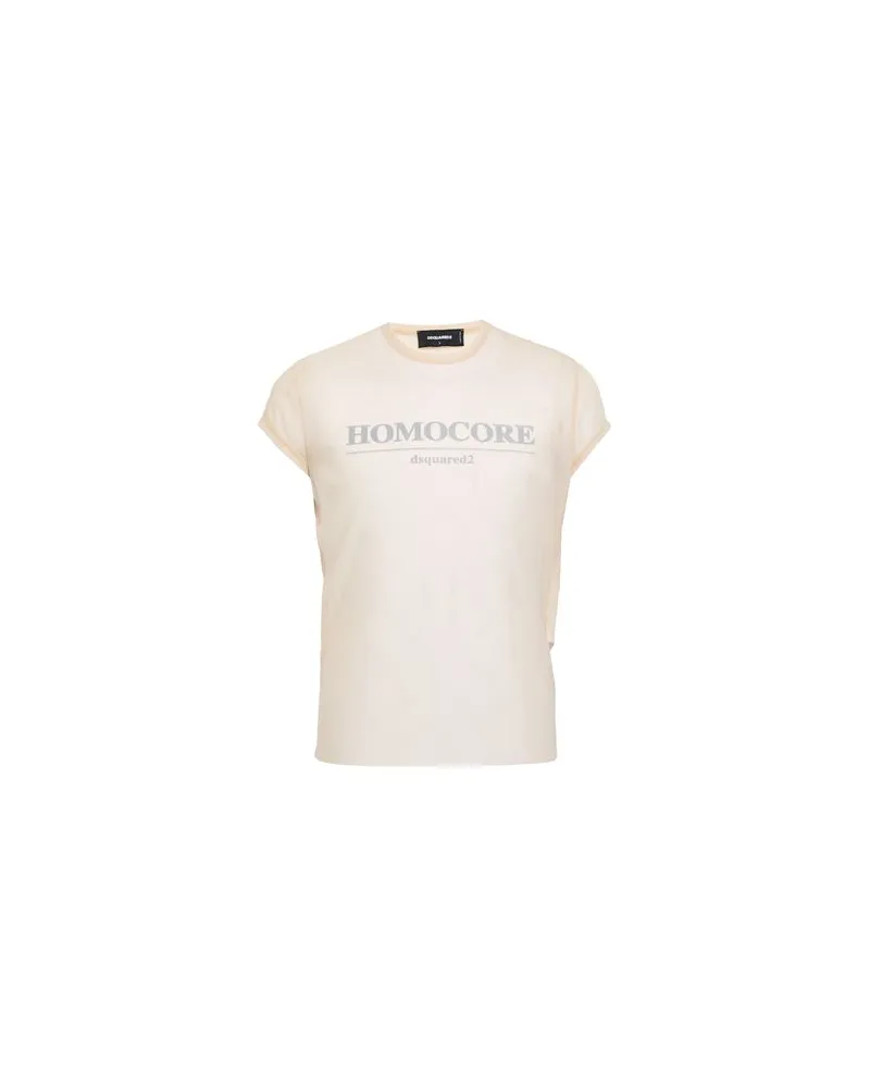 Dsquared2 TOPS - T-shirtsauf YOOX.COM Beige
